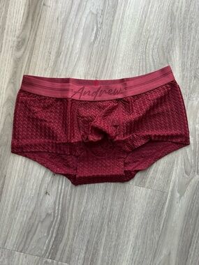 Andrew Christian | Bespoke Martel Trunk  with Almost Naked in Burgendy (Small)